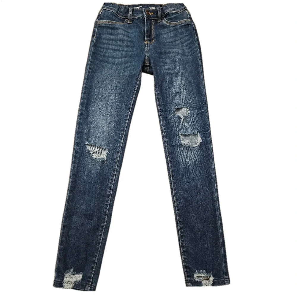 6/$20 Old Navy Medium Wash Ballerina Jeggings Size 12 (Girl)